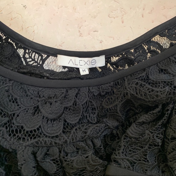 Alexis Black Lace Crista Off Shoulder Blouse - Picture 7 of 7